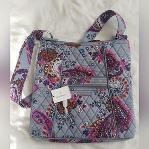 Vera Bradley Gray Paisley Crossbody Bag